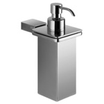 Gedy 3881-01-13 Soap Dispenser, Wall Mounted, Square, Polished Chrome